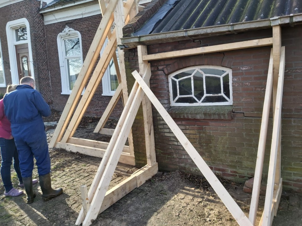 Aardbevingsschade Hollema Bouw 1